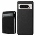 For Google Pixel 9 Pro Suteni H19 Litchi Grain 2-in-1 Removable Card Box Back Phone Case(Black) - 1