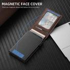 For Google Pixel 7a Suteni H19 Litchi Grain 2-in-1 Removable Card Box Back Phone Case(Brown) - 3