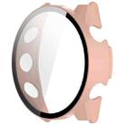 For Garmin Forerunner 970 Tempered Film Integrated PC Watch Protective Case(Cherry Pink) - 3