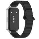 For Huawei Band 10 / 9 / 8 Magnetic Two Color Silicone Watch Band(Black) - 2