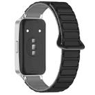 For Huawei Band 10 / 9 / 8 Magnetic Two Color Silicone Watch Band(Black Gray) - 2
