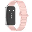 For Huawei Band 10 / 9 / 8 Magnetic Two Color Silicone Watch Band(Sand Pink) - 2