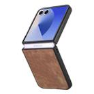 For Samsung Galaxy Z Flip 7 5G Vintage Leather PC Back Cover Phone Case(Brown) - 2