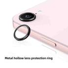 For iPhone 16e Kalebol Metal Hollow Lens Protection Ring - 2