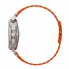 For Samsung Galaxy Watch Ultra 47mm Magnetic Two Color Silicone Watch Band(Gray Orange) - 3