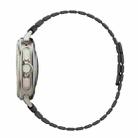 For Samsung Galaxy Watch Ultra 47mm Magnetic Two Color Silicone Watch Band(Black Gray) - 3
