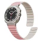 For Samsung Galaxy Watch Ultra 47mm Magnetic Two Color Silicone Watch Band(Pink Starlight) - 2