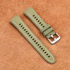 For Huawei Watch 5 46mm Silicone Hybrid Leather Watch Band(Frosted Green) - 2