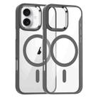 For iPhone 17 Metal Eyes Lens Ring MagSafe Anti-drop Phone Case(Titanium Sand) - 1
