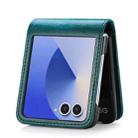 For Samsung Galaxy Z Flip7  5G Vertical Flip Card Slot Leather Phone Case(Green) - 3