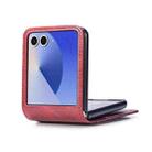 For Samsung Galaxy Z Flip7  5G Vertical Flip Card Slot Leather Phone Case(Red) - 3