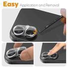 For iPhone 17 2pcs NORTHJO Camera Lens Protector 3D HD Tempered Glass Film(Clear) - 3