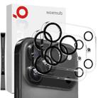 For iPhone 17 Pro Max 2pcs NORTHJO Camera Lens Protector 3D Night Shot Tempered Glass Film(Black) - 1
