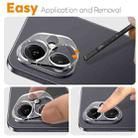 For Honor 400 Global 156.5mm 2pcs NORTHJO Camera Lens Protector 3D HD Tempered Glass Film(Clear) - 3