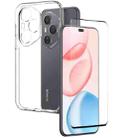 For Honor 400 Pro Global 160.8mm NORTHJO 2 in 1 TPU Phone Case Screen Protector Tempered Glass Film(Clear) - 1