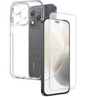 For Honor 400 Lite Global NORTHJO 2 in 1 TPU Phone Case Screen Protector Tempered Glass Film(Clear) - 1
