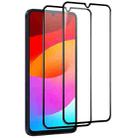 For Samsung Galaxy A07 2pcs NORTHJO A++ Screen Full Glue Silk Printing Tempered Glass Film - 1