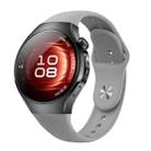 For Huawei Watch 5 42mm Reverse Buckle Silicone Watch Band(Gray) - 1
