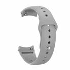 For Huawei Watch 5 42mm Reverse Buckle Silicone Watch Band(Gray) - 2