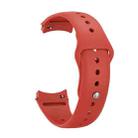 For Huawei Watch 5 46mm Reverse Buckle Silicone Watch Band(Red) - 2