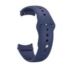 For Huawei Watch 5 46mm Reverse Buckle Silicone Watch Band(Raw Blue) - 2