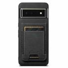 For Google Pixel 6 Suteni H17 Litchi Texture Leather Magnetic Detachable Wallet Phone Case(Black) - 1