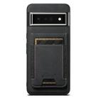 For Google Pixel 6 Pro Suteni H17 Litchi Texture Leather Magnetic Detachable Wallet Phone Case(Black) - 1