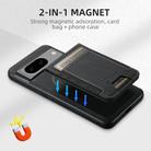 For Google Pixel 6 Pro Suteni H17 Litchi Texture Leather Magnetic Detachable Wallet Phone Case(Black) - 3