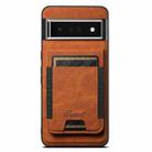 For Google Pixel 6 Pro Suteni H17 Litchi Texture Leather Magnetic Detachable Wallet Phone Case(Khaki) - 1