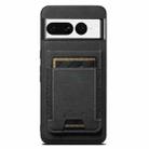 For Google Pixel 7 Suteni H17 Litchi Texture Leather Magnetic Detachable Wallet Phone Case(Black) - 1