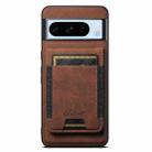 For Google Pixel 8 Pro Suteni H17 Litchi Texture Leather Magnetic Detachable Wallet Phone Case(Brown) - 1