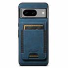 For Google Pixel 10 Suteni H17 Litchi Texture Leather Magnetic Detachable Wallet Phone Case(Blue) - 1