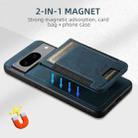 For Google Pixel 10 Suteni H17 Litchi Texture Leather Magnetic Detachable Wallet Phone Case(Blue) - 3