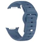 For Samsung Galaxy Watch 8  40 / 44mm Dot Pattern Release Buckle Silicone Watch Band(Ice Ocean Blue) - 3
