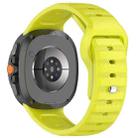 For Samsung Galaxy Watch 8  40 / 44mm Dot Pattern Release Buckle Silicone Watch Band(Fluorescent Green) - 2