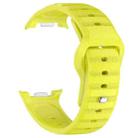 For Samsung Galaxy Watch 8  40 / 44mm Dot Pattern Release Buckle Silicone Watch Band(Fluorescent Green) - 3