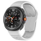 For Samsung Galaxy Watch 8  40 / 44mm Dot Pattern Release Buckle Silicone Watch Band(Gray) - 1