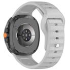 For Samsung Galaxy Watch 8  40 / 44mm Dot Pattern Release Buckle Silicone Watch Band(Gray) - 2