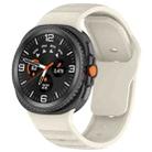 For Samsung Galaxy Watch 8  40 / 44mm Dot Pattern Release Buckle Silicone Watch Band(Starlight) - 1