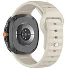 For Samsung Galaxy Watch 8  40 / 44mm Dot Pattern Release Buckle Silicone Watch Band(Starlight) - 2