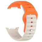 For Samsung Galaxy Watch 8  40 / 44mm Dot Pattern Release Buckle Silicone Watch Band(Orange Starlight) - 3