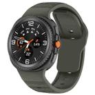 For Samsung Galaxy Watch 8  40 / 44mm Dot Pattern Release Buckle Silicone Watch Band(Gray Green) - 1