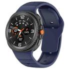 For Samsung Galaxy Watch 8  40 / 44mm Dot Pattern Release Buckle Silicone Watch Band(Midnight Blue) - 1