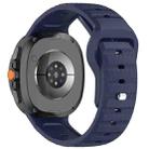 For Samsung Galaxy Watch 8  40 / 44mm Dot Pattern Release Buckle Silicone Watch Band(Midnight Blue) - 2