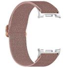 For Samsung Galaxy Watch 8 40 / 44mm Ethnic Style Elastic Nylon Braided Watch Band(Rose Pink) - 2