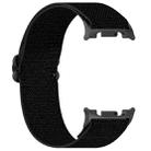 For Samsung Galaxy Watch 8 40 / 44mm Ethnic Style Elastic Nylon Braided Watch Band(Black) - 2