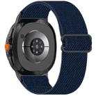 For Samsung Galaxy Watch 8 40 / 44mm Ethnic Style Elastic Nylon Braided Watch Band(Midnight Blue) - 1