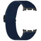 For Samsung Galaxy Watch 8 40 / 44mm Ethnic Style Elastic Nylon Braided Watch Band(Midnight Blue) - 2