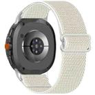 For Samsung Galaxy Watch 8 40 / 44mm Ethnic Style Elastic Nylon Braided Watch Band(Starlight) - 1