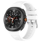 For  Samsung Galaxy Watch 8 40 / 44mm Ice Crystal Texture Silicone Watch Band(White) - 1